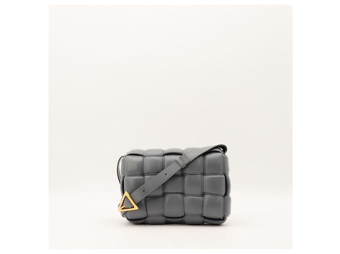 Bottega Veneta Borsa Cassette Imbottita Grigio - vista 3