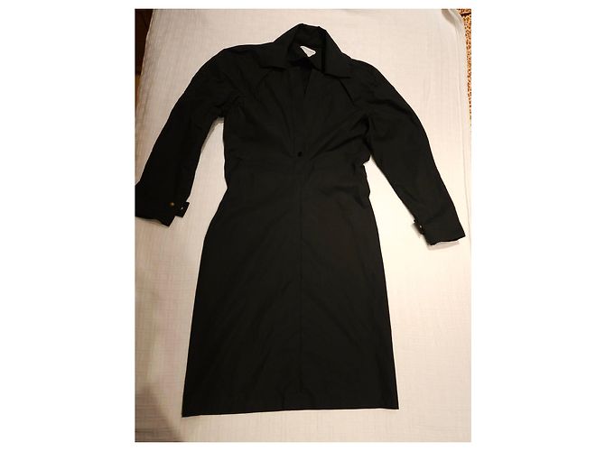 Bottega Veneta Vestido Trench de Algodón Negro - vista 3