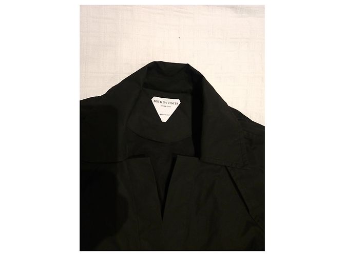 Bottega Veneta Vestido Trench de Algodón Negro - vista 4