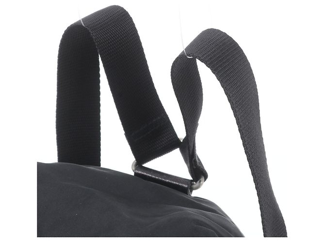 Zaino Prada in nylon Tessuto con logo triangolare in pelle Nero - vista 2