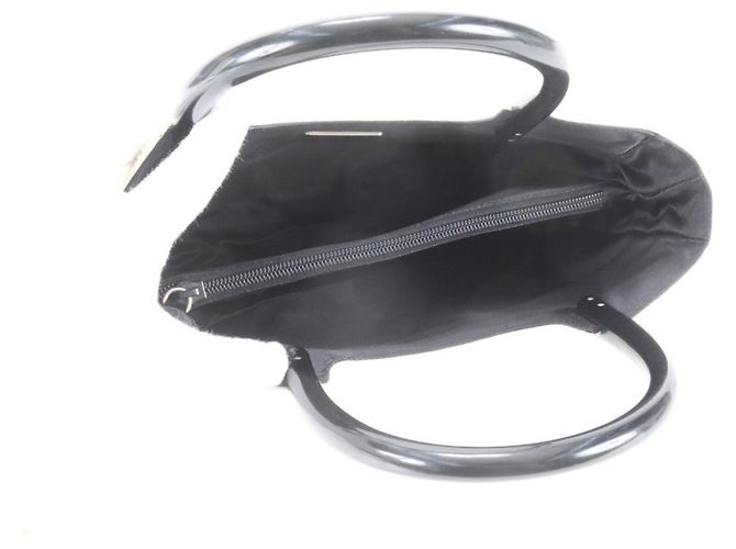 Borsa Tote in pelle di vitello Prada con logo triangolare Bianco - vista 7