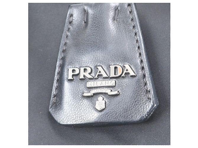 Prada Reversible 2-Way Tote Bag Black Navy blue - view 9