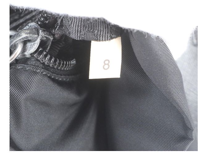 Bolsa Messenger Prada em nylon Tessuto e couro Saffiano Preto - vista 9