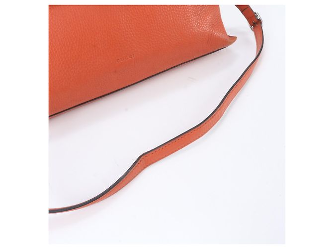 Gucci Bamboo Daily Leder Crossbody- und Handtasche Orange - Ansicht 2
