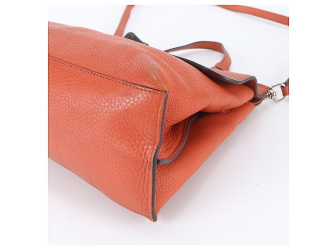 Gucci Bamboo Daily Leder Crossbody- und Handtasche Orange - Ansicht 5