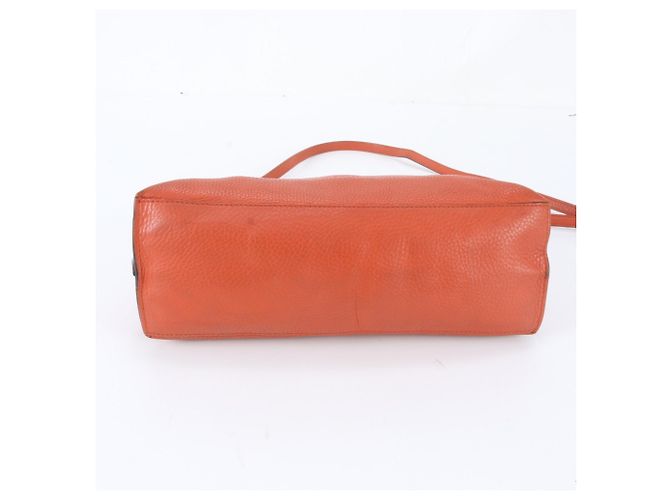 Gucci Bamboo Daily Leder Crossbody- und Handtasche Orange - Ansicht 6