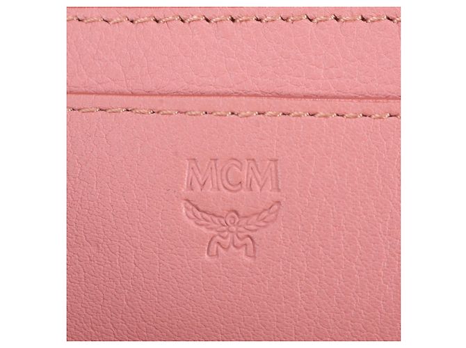 Zaino e Borsa a Tracolla in Pelle Borchiata MCM Cassette Rosa - vista 9