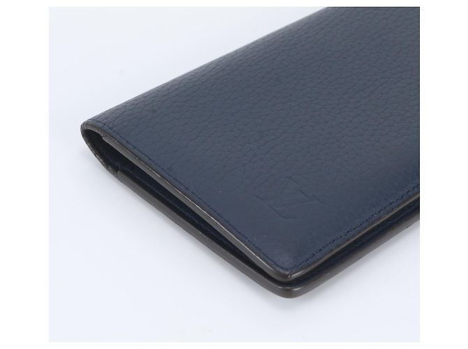 Louis Vuitton Portefeuille Brazza Long Wallet Blu - vista 4