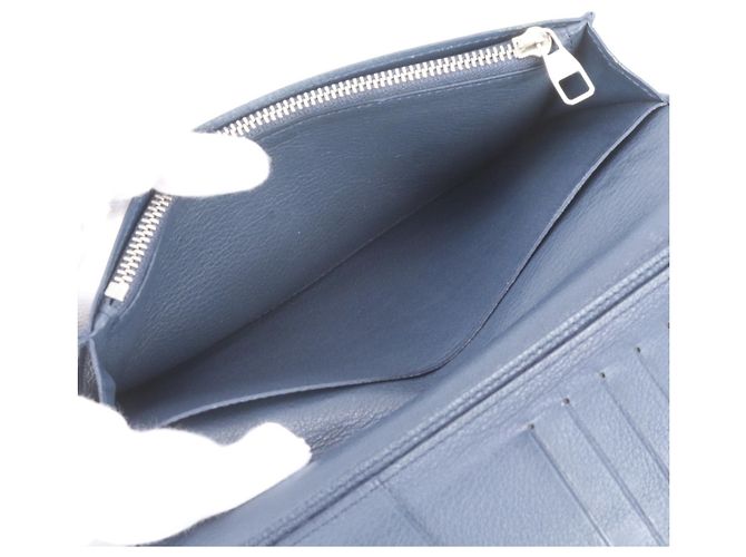 Louis Vuitton Portefeuille Brazza Long Wallet Blu - vista 8