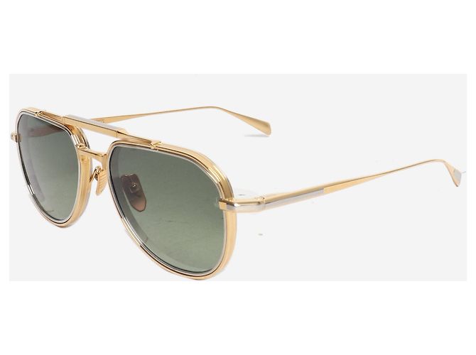 Autre Marque Gold Commander Aviator Sonnenbrille Golden - Ansicht 2