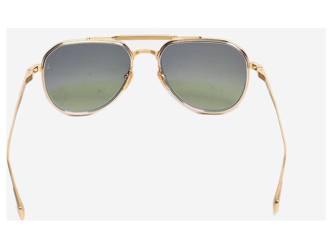 Autre Marque Gold Commander Aviator Sonnenbrille Golden - Ansicht 4
