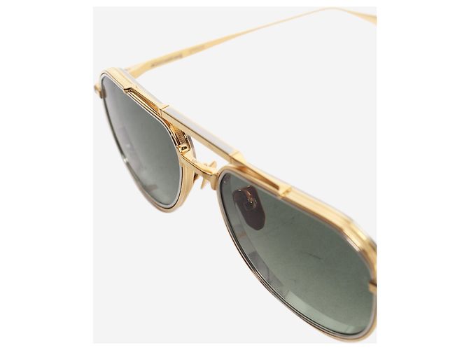 Autre Marque Gold Commander Aviator Sonnenbrille Golden - Ansicht 5