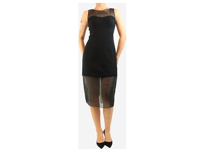 Reformation Ärmelloses Midi-Kleid in Schwarz - Größe UK 10 - Ansicht 3