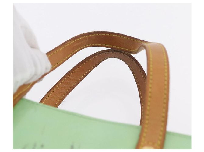LOUIS VUITTON Monogram Vernis Reade MM Hand Bag Peppermint M91305 LV - vista 14