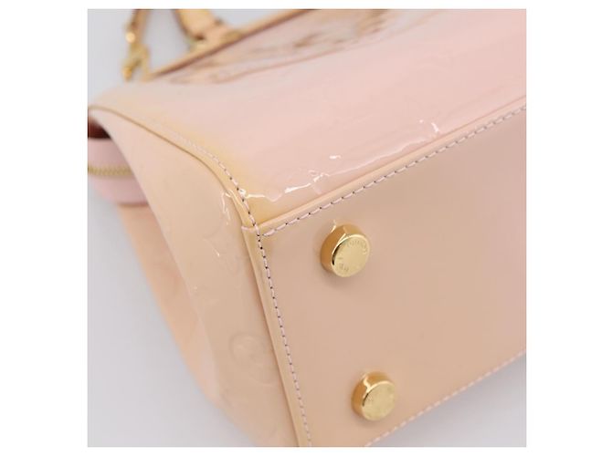 LOUIS VUITTON Monogram Vernis Blair MM Bag Rose Velur M91588 LV - vista 19