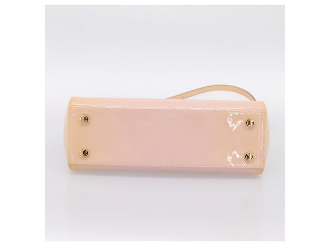 LOUIS VUITTON Monogram Vernis Blair MM Bag Rose Velur M91588 LV - vista 5