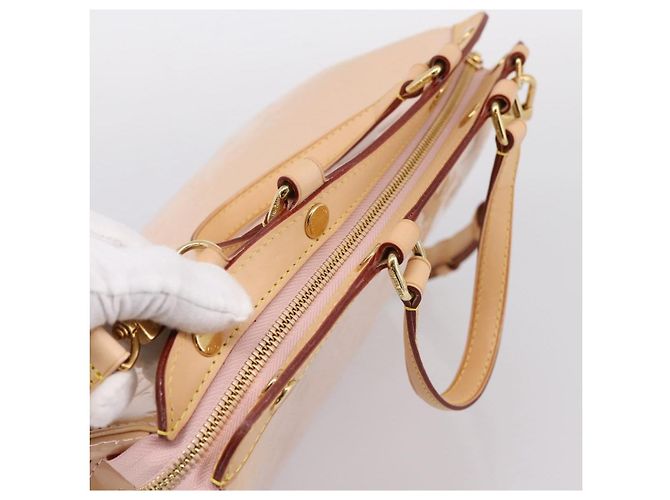 LOUIS VUITTON Monogram Vernis Blair MM Bag Rose Velur M91588 LV - vista 6