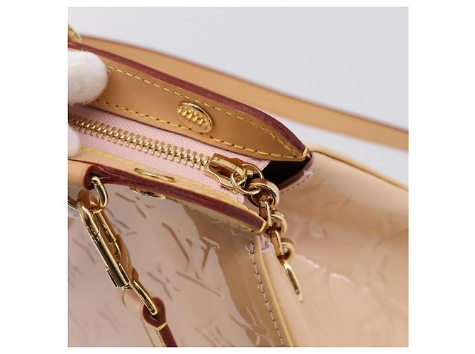 LOUIS VUITTON Monogram Vernis Blair MM Bag Rose Velur M91588 LV - vista 9