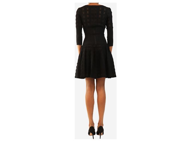 Alaïa Schwarzes Skater-Minikleid - size UK 4 - Ansicht 2