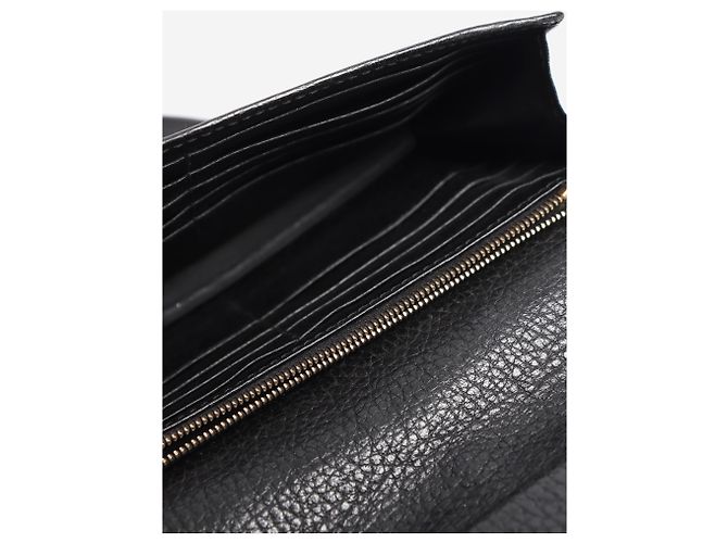 Gucci Cartera negra con cadena G entrelazada Negro - vista 7