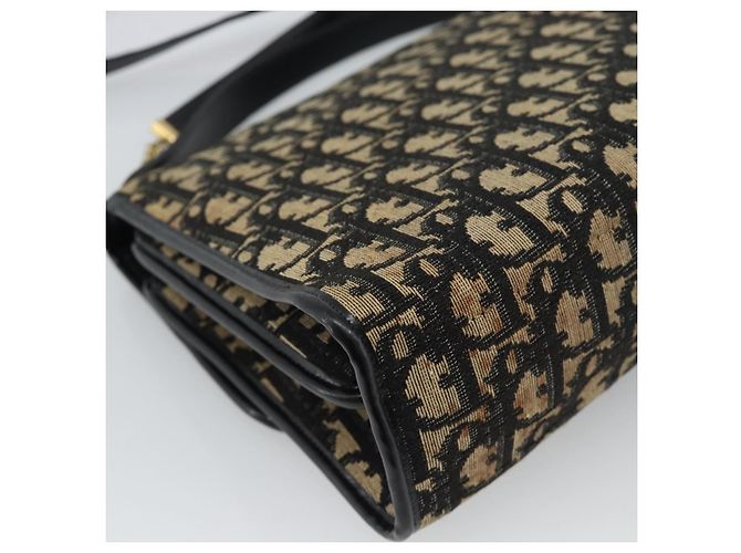 Christian Dior Trotter Canvas Shoulder Bag 2way Navy Gold - vista 17