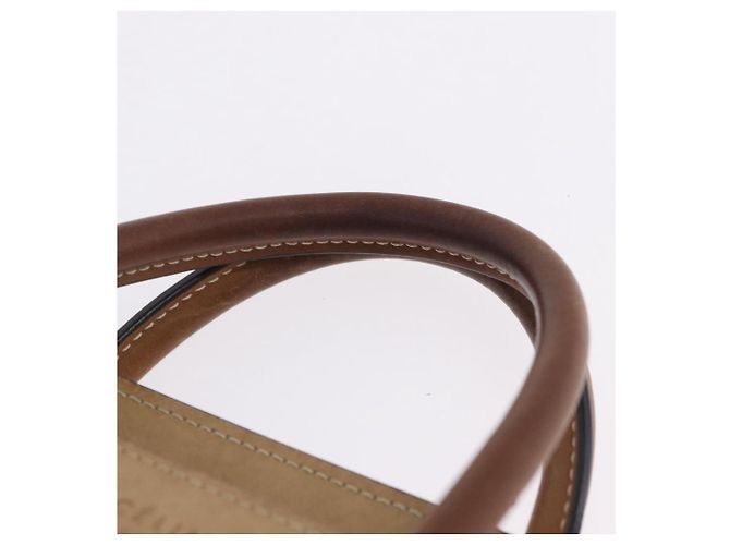 Céline CELINE Luggage Nano Hand Bag Leather Suede 2way Beige Gold - vista 14