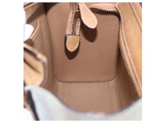 Céline CELINE Luggage Nano Hand Bag Leather Suede 2way Beige Gold - vista 22