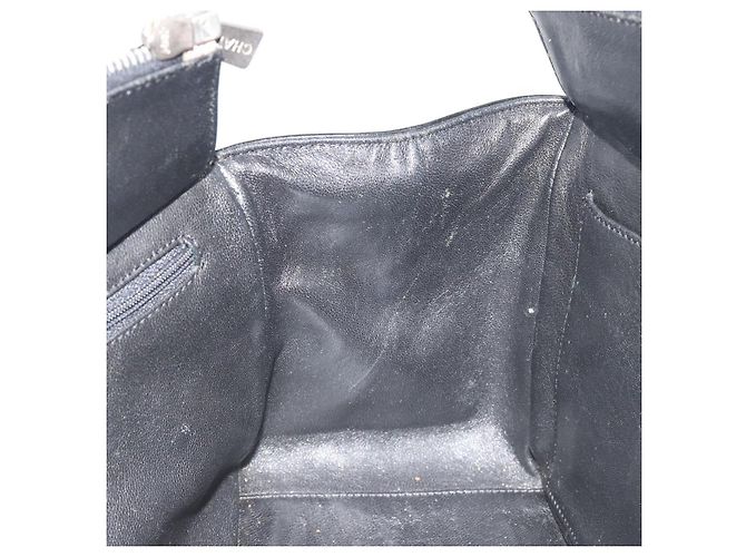 CHANEL Matelasse Chain Shoulder Bag Patent Leather Black Silver CC - vista 18