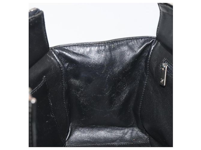 CHANEL Matelasse Chain Shoulder Bag Patent Leather Black Silver CC - vista 19