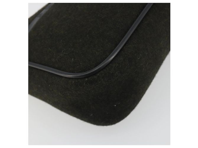PRADA PRADA Sports Hand Pouch Wool Khaki Silver - Ansicht 15