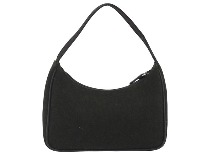 PRADA PRADA Sports Hand Pouch Wool Khaki Silver - Ansicht 2