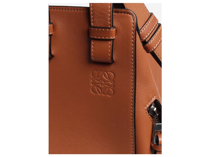 Loewe Bolsa 2way Hammock em couro marrom - vista 6