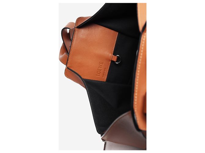 Loewe Bolsa 2way Hammock em couro marrom - vista 9