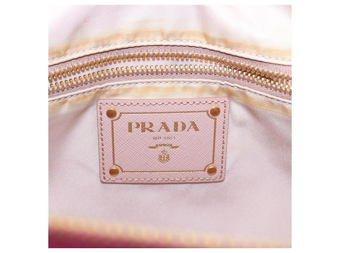 PRADA Bolso Tote Nylon 2way Pink Gold - vista 10