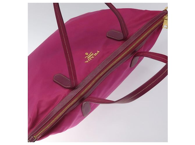 PRADA Bolso Tote Nylon 2way Pink Gold - vista 6