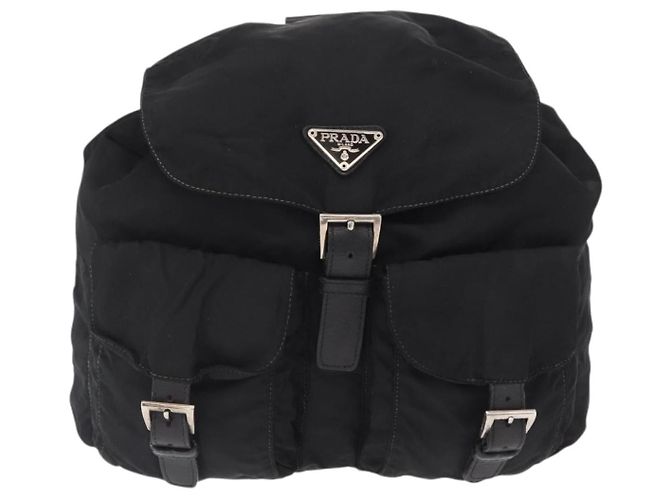PRADA Sac à dos Nylon Black Silver - vue 13
