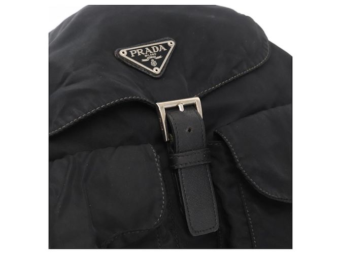 PRADA Sac à dos Nylon Black Silver - vue 19