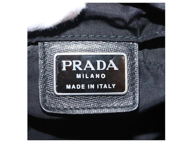 PRADA Sac à dos Nylon Black Silver - vue 20