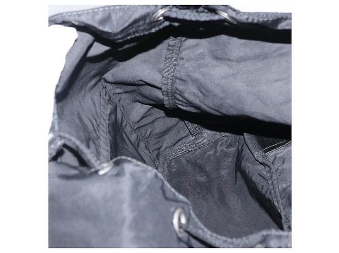 PRADA Sac à dos Nylon Black Silver - vue 22