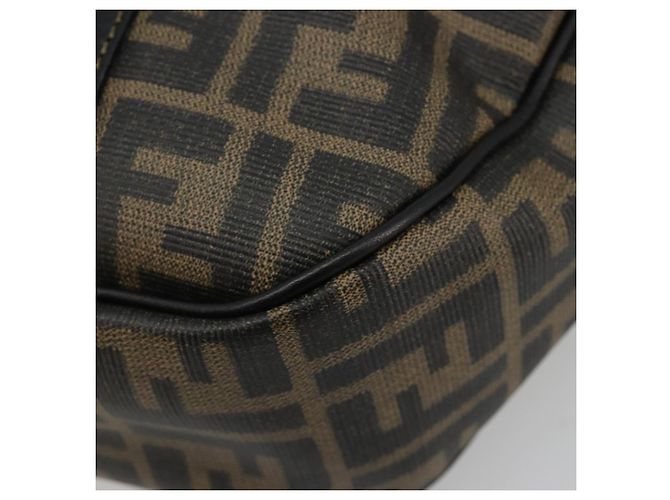 FENDI Zucca Canvas Hand Bag Black Brown - vista 14