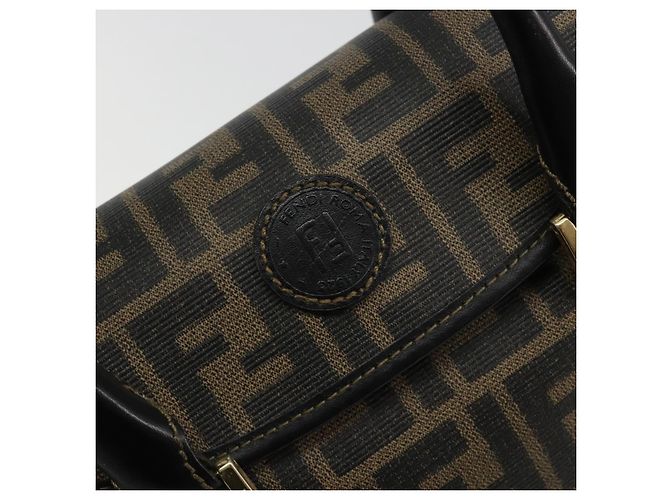FENDI Zucca Canvas Hand Bag Black Brown - vista 18