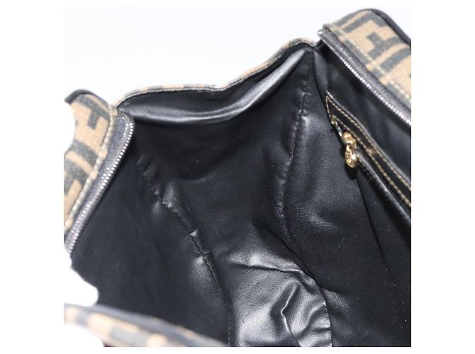 FENDI Zucca Canvas Hand Bag Black Brown - vista 24