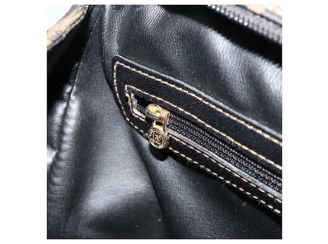 FENDI Zucca Canvas Hand Bag Black Brown - vista 25