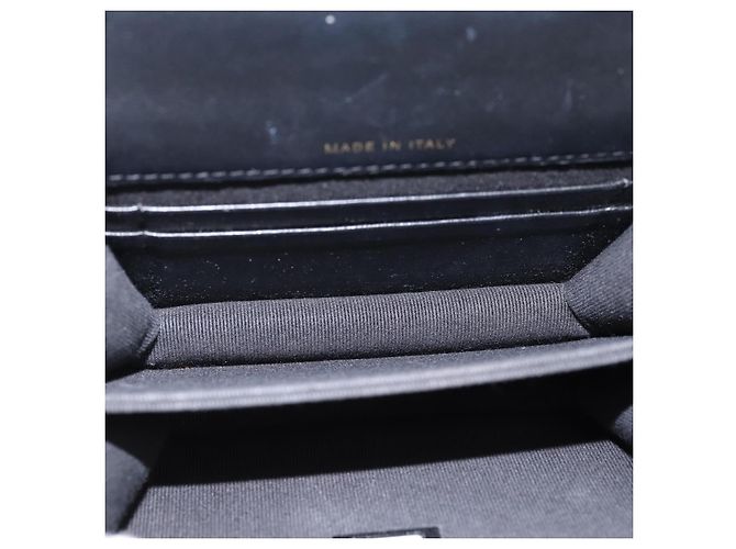 CHANEL Matelasse Hand Bag Patent Leather 2way Black Gold CC - vista 17