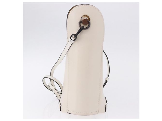 LOEWE Bamboo Bucket Hand Bag Leather 2way Ivory - vista 3