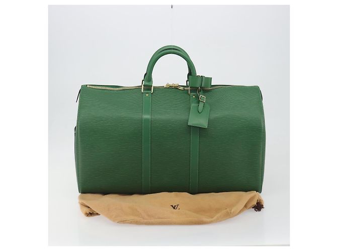 LOUIS VUITTON Epi Keepall 50 Boston Bag Green M42964 LV - vista 12