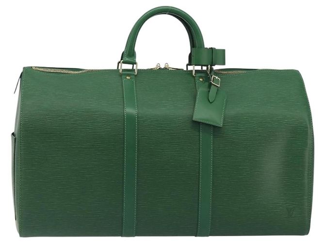 LOUIS VUITTON Epi Keepall 50 Boston Bag Green M42964 LV - vista 13