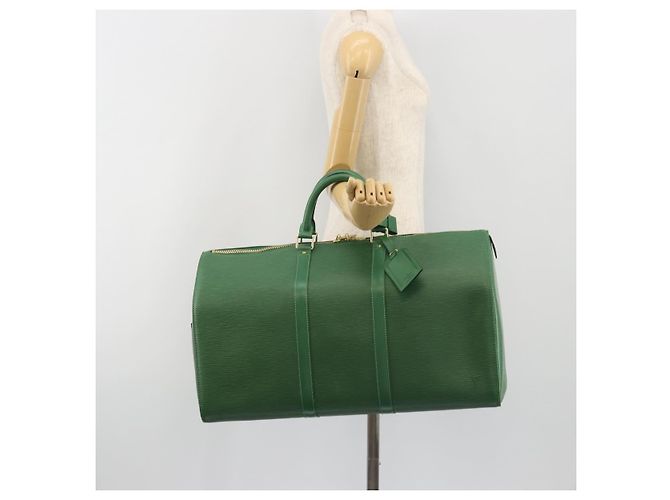 LOUIS VUITTON Epi Keepall 50 Boston Bag Green M42964 LV - vista 23