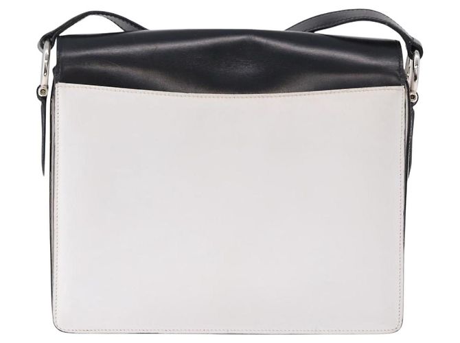 Céline CELINE Schultertasche Leder Schwarz Weiß - Ansicht 3