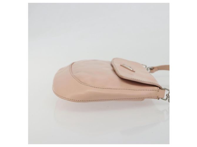 PRADA Creo Shoulder Bag Leather Pink Silver - vista 3